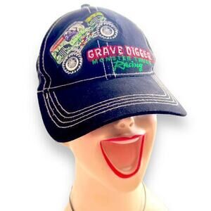 Grave Digger Monster Truck Racing Strapback Hat Monster Jam Patch Embroidered